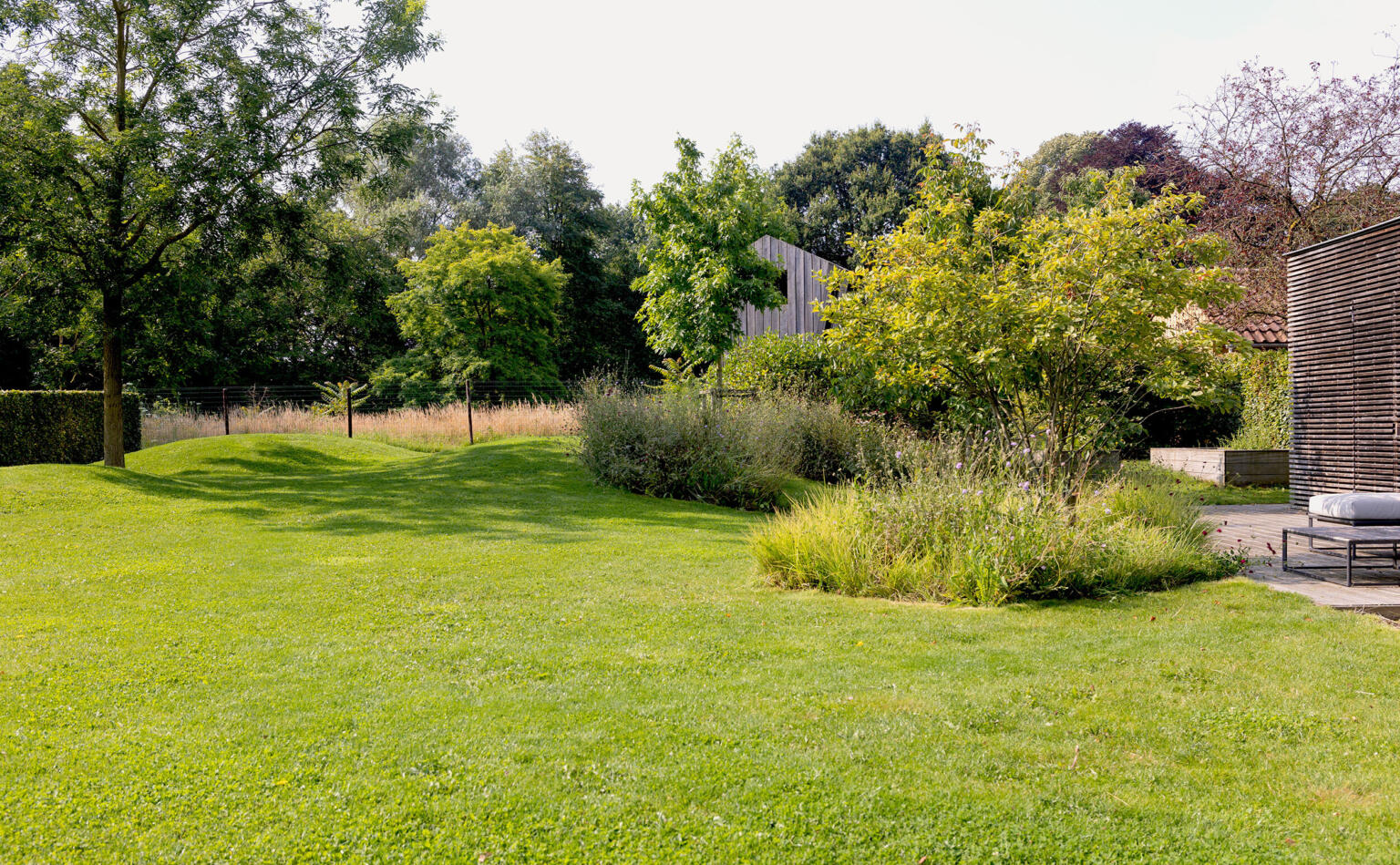 Greenarchitects stefaan willems tuinarchitect natuurlijke bidiverse tuin met speelheivels