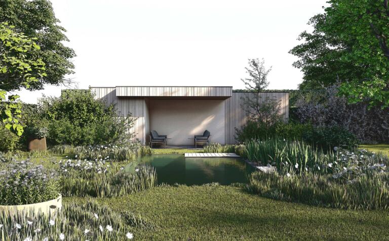 Greenarchitects stefaan willems tuinarchitect tuinontwerp natuurlijke tuin met zwemvijver en bijgebouw 58