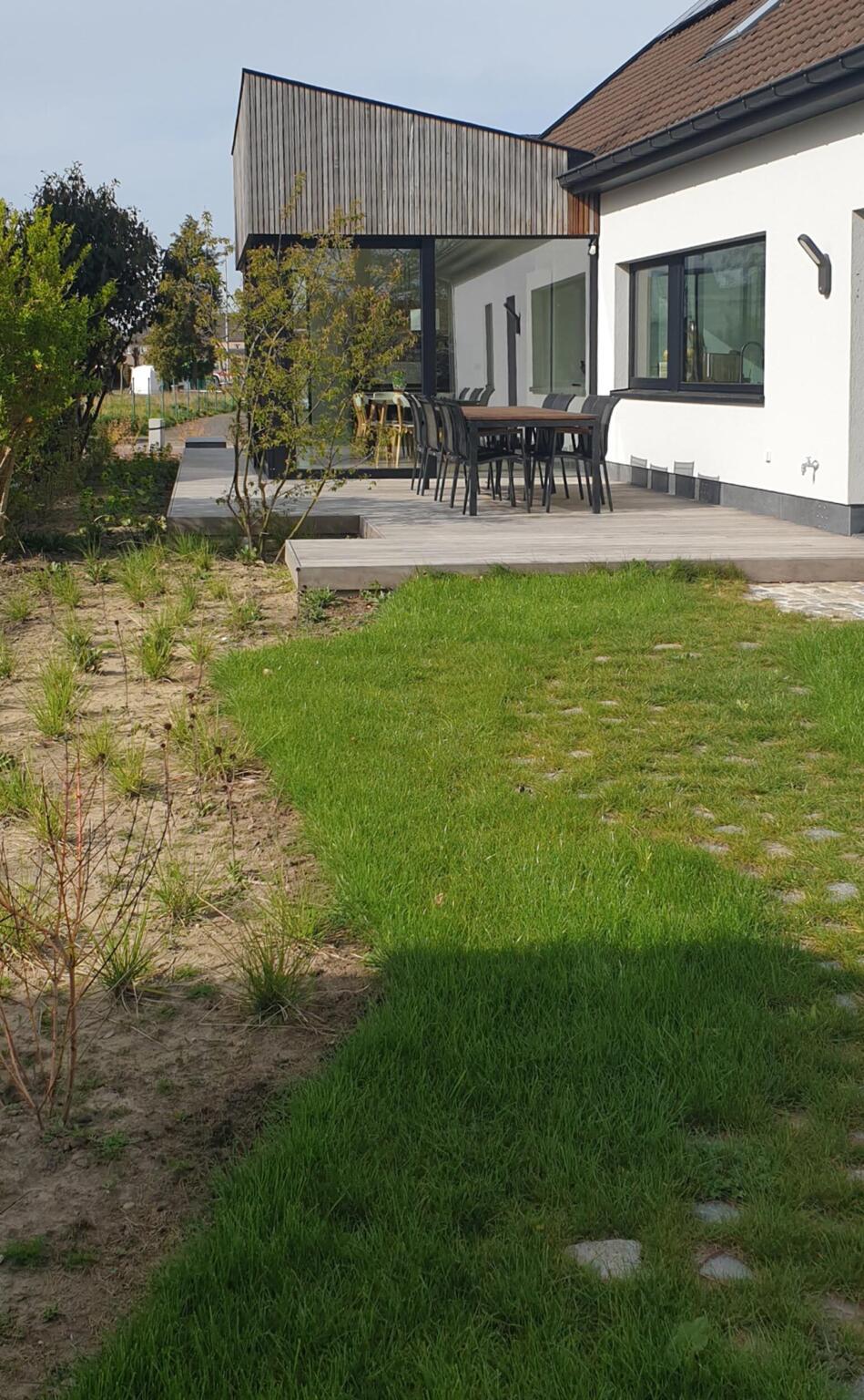 Greenarchitects stefaan willems tuinarchitect serskamp moderne woning crypi padoek terras meerstammig sesleria 03