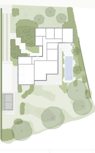 Greenarchitects stefaan willems landschapsarchitect presentatieplan Ecologische tuin met biozwembad