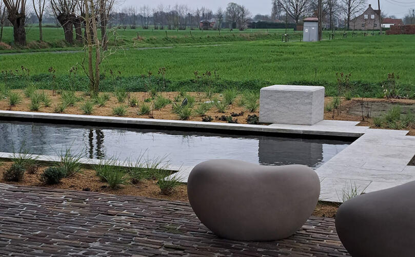 Greenarchitects stefaan willems tuinarchitect Uitvoering landschappelijke tuin met biozwembad